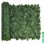 NNECW Artificial Hedge Fence with 24 Pieces Faux Ivy Panels for Decor
