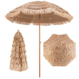 NNECW 2.2M Hawaiian Portable Hula Umbrella for Beach Pool