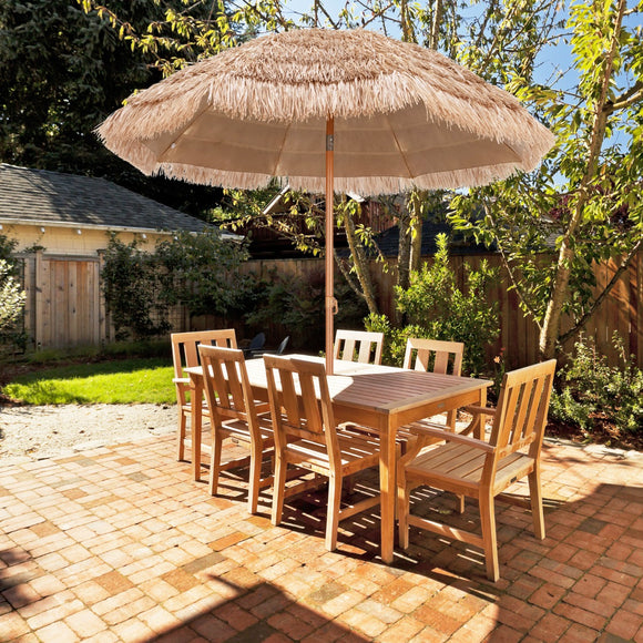 NNECW 2.2M Hawaiian Portable Hula Umbrella for Beach Pool