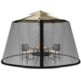 NNECW Umbrella Mosquito Netting with 2 Double-Zippered Doors-Black