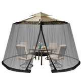 NNECW Umbrella Mosquito Netting with 2 Double-Zippered Doors-Black