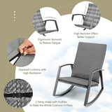 NNECW 3 Pieces Wicker Furniture Set with Cushion for Patio & Garden & Poolside