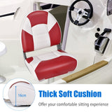 NNECW Folding Boat Seats with Thickened High-density Sponge Padding