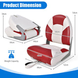 NNECW Folding Boat Seats with Thickened High-density Sponge Padding