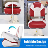 NNECW Folding Boat Seats with Thickened High-density Sponge Padding