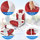 NNECW Folding Boat Seats with Thickened High-density Sponge Padding