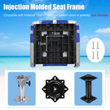 NNECW High Back Folding Boat Seat with Sponge Cushion & Flexible Hinges