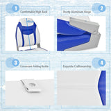 NNECW High Back Folding Boat Seat with Sponge Cushion & Flexible Hinges