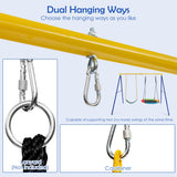 NNECW Heavy-Duty Metal Swing Frame with Anti-Slip Footpads without Swing