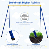 NNECW Heavy-Duty Metal Swing Frame with Anti-Slip Footpads without Swing