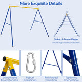 NNECW Heavy-Duty Metal Swing Frame with Anti-Slip Footpads without Swing