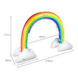 NNECW Inflatable Rainbow Sprinkler for Backyard & & Beach & Lawn