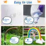 NNECW Inflatable Rainbow Sprinkler for Backyard & & Beach & Lawn