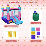 NNECW Princess Theme Inflatable Castle with Jumping Area without Blower