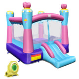 NNECW Princess Theme Inflatable Castle with Jumping Area