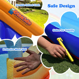 NNECW 4-In-1 Water Bounce House with Basketball Rimfor Children Aged 4-12 without Blower
