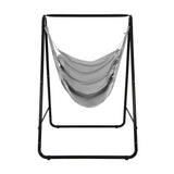 NNECW Hammock Chair with Stand for Porch Patio Backyard-Gray