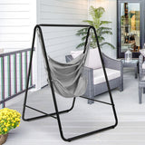 NNECW Hammock Chair with Stand for Porch Patio Backyard-Gray