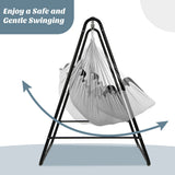 NNECW Hammock Chair with Stand for Porch Patio Backyard-Gray