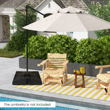 NNECW Heavy-Duty Water & Sand Filled Umbrella Stand for Pool