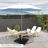 NNECW Heavy-Duty Water & Sand Filled Umbrella Stand for Pool