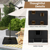 NNECW Heavy-Duty Water & Sand Filled Umbrella Stand for Pool