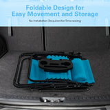 NNECW Patio Zero Gravity Lounge Chair with Cup Holder &amp Removable Pillow-Blue-1 piece