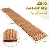 NNECW 245 cm x 43 cm Outdoor Wood Pathway for Garden Backyard Seaside Beach