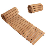 NNECW 245 cm x 43 cm Outdoor Wood Pathway for Garden Backyard Seaside Beach