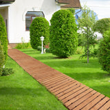NNECW 245 cm x 43 cm Outdoor Wood Pathway for Garden Backyard Seaside Beach