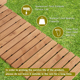 NNECW 245 cm x 43 cm Outdoor Wood Pathway for Garden Backyard Seaside Beach