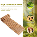 NNECW 245 cm x 43 cm Outdoor Wood Pathway for Garden Backyard Seaside Beach