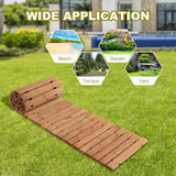 NNECW 245 cm x 43 cm Outdoor Wood Pathway for Garden Backyard Seaside Beach