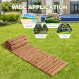 NNECW 245 cm x 55 cm Weatherproof Wood Boardwalk for Garden Backyard Wedding