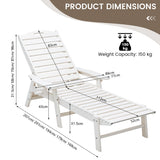 NNECW All-Weather HDPE Rocker Chair for Garden