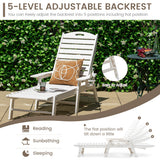 NNECW All-Weather HDPE Rocker Chair for Garden
