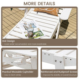 NNECW All-Weather HDPE Rocker Chair for Garden