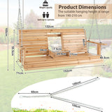 NNECW Porch Swing Chair with Adjustable Chains for Garden