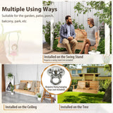NNECW Porch Swing Chair with Adjustable Chains for Garden