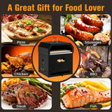 NNECW 4-in-1 Multipurpose Outdoor Pizza Oven with 2-Layer Detachable Grill Oven & Fire Pit