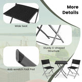 NNECW Functional 3-Piece Bistro Set for Garden