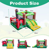 NNECW Inflatable Bounce House with Double Slides for Outdoor Use with Blower
