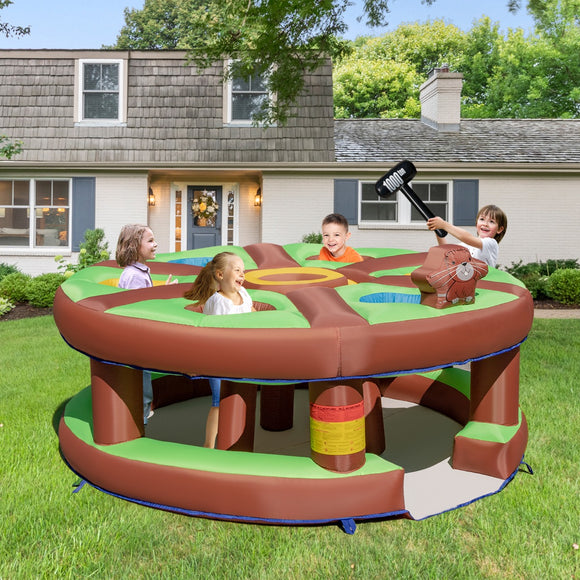 NNECW Inflatable Human Whack a Mole with 480W Blower for Kids Aged 3+