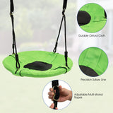 NNECW 7-in-1 Outdoor Swing Set with Ground Stakes for Garden/Backyard/Park