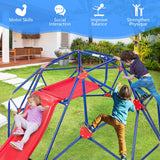 NNECW 8ft Geometric Dome Climber with Slide for Kids