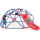 NNECW 8ft Geometric Dome Climber with Slide for Kids