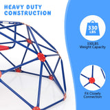 NNECW 8ft Geometric Dome Climber with Slide for Kids