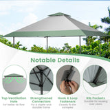NNECW Pop-Up  Canopy Tent with 4 Reinforced Ribs & Wheeled Bag