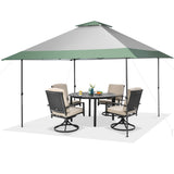 NNECW Pop-Up  Canopy Tent with 4 Reinforced Ribs & Wheeled Bag