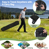 NNECW 3 M x 3 M Outdoor Pop-up Canopy with Adjustable Height Wheeled Carry Bag for Beach